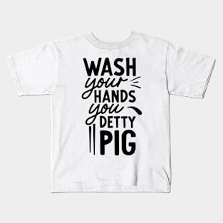 wash your hands Kids T-Shirt